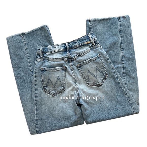 MOTHER Half Pipe Ankle Fray I Confess High Waist Wide Leg Crop 23 - Picture 9 of 16